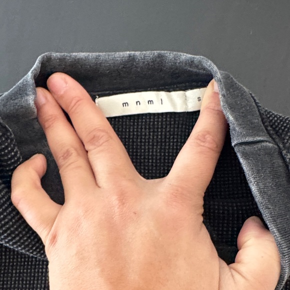 MNML WASHED LA THERMAL SHIRT Size Small - Picture 2 of 4